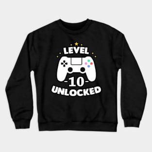 Level 10 Tenth Birthday Crewneck Sweatshirt